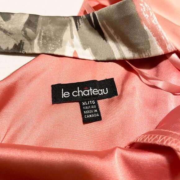 Le Chateau Floral Long Sleeve Dress Womens Size XL Sleeve Slip Dress - Picture 4 of 16